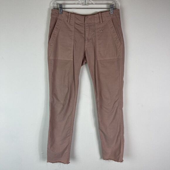 Nili Lotan NWOT Women Jenna Cotton Blend Pants Dusty Pink Size 0 - Picture 2 of 7